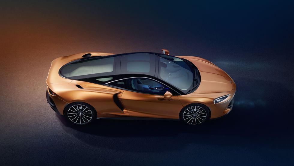 mclaren promises "competition levels of performance and continent crossing capability" from its new gt you can even put a set of golf clubs in the 148 cu ft of luggage space in back your bags go in the 53 cubic feet up front power comes from a new 40 liter twin turbo v8 making 612 hp and 465 lb ft of torqueus pricing will be 208,800 when it hits us showrooms this fall