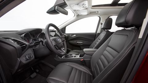 The 2019 Ford Escape Titanium comes with leather seats, voice-activated navigation and more.
