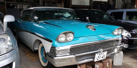 Of all the cars in the world, this is not one that I expected to see in a repair shop in Yokohama, Japan.
