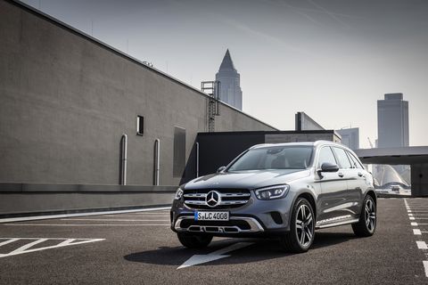 With new front styling, the easiest way to tell the difference between the 2020 GLC-Class SUV and the previous model years is the updated headlights, with "torch design" daytime running lights. The louvers on the grille are revised,&nbsp;lower section features more chrome.