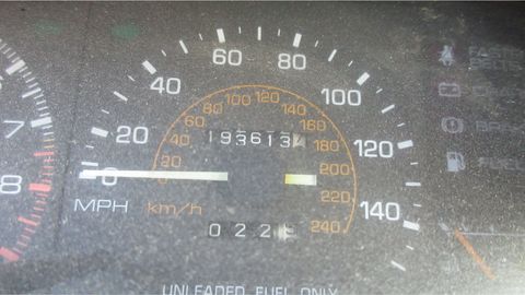 Not quite 200,000 miles on the clock at the time of its demise.
