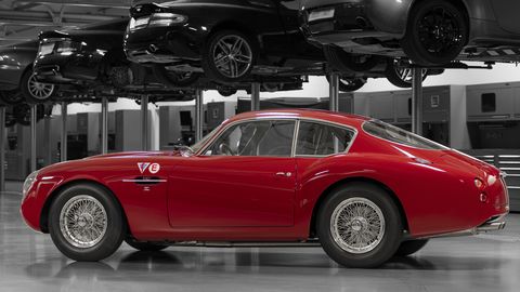 Aston Martin is building 19 cars for well-heeled customers. This DB4 GT Zagato pairs with the DBS GT Zagato and will cost $6.7 million for both.
