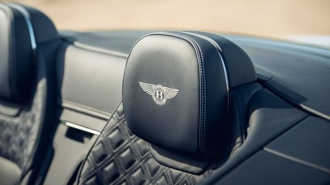 The 2019 Bentley Continental GT come with brushed and polished metal trim, diamond quilted leather and an analog clock.
