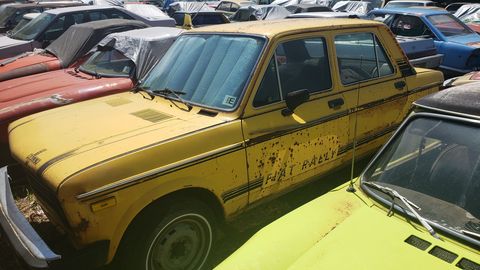 This rare Fiat 128 Rally is one of several interesting 128s for sale at the Aspen Import Auto Yard Sale on July 31, 2019.
