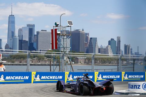 Sights from the Formula E New York City E-Prix race 1, Saturday July 13, 2019
