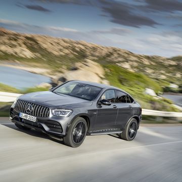 The Mercedes-AMG GLC 43 isn't a fire-breathing super-crossover, but it's a 385 hp family mover that can spring to 62 mph in 4.7-seconds.
