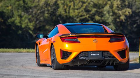 The 2019 Acura NSX got a few upgrades with the refresh, but output stays at 573 hp and 476 lb-ft of torque.
