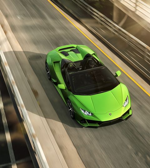 2020 Lamborghini Huracan Evo Spyder cruising Miami. Suddenly, everybody wants to be your friend.
