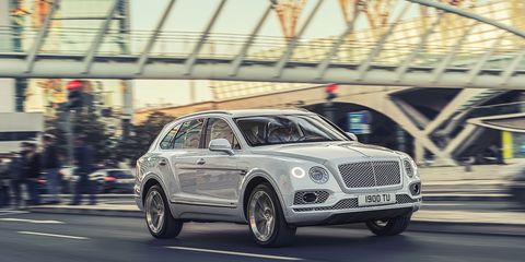 The Bentley Bentayga Hybrid delivers a total of <span><span><span><span>443 hp and 516 lb-ft.</span></span></span></span>
