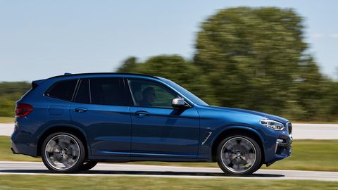 The 2019 BMW X3 M40i comes with a 3.0-liter turbocharged I6 making 355 hp.
