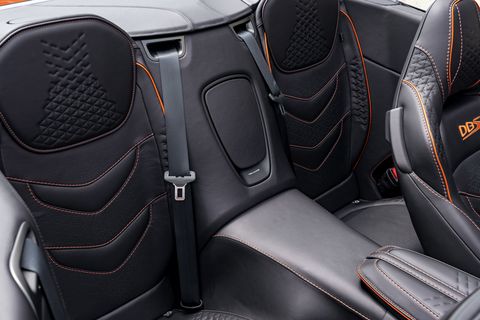 The&nbsp;2019 Aston Martin DBS Superleggera Volante's interior is just as visually striking&nbsp;as the exterior

