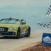 Bentley smashed the course record to mark its 100th anniversary year.
