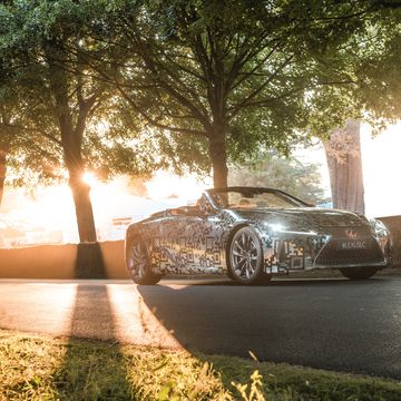 The Lexus LC convertible concept was confirmed for a production run.
