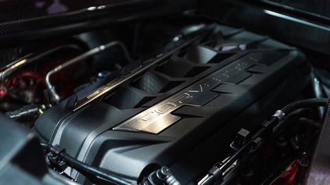 The new Chevrolet Corvette will use an evolution of the LT1 for power in base trims. Aptly dubbed LT2, the new engine produces 495 hp and 470 lb-ft of torque. That's nearly a 10 percent hike from the outgoing, base LT1 in the C7 'Vette.
