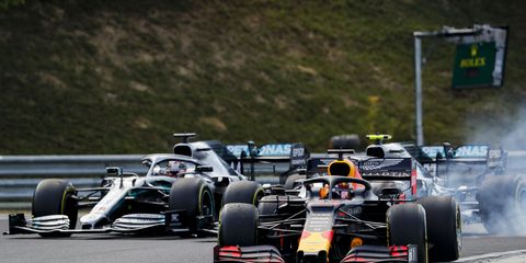 Sights from the F1 action at the Hungarian Grand Prix, Sunday August 4, 2019
