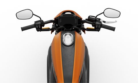 Harley-Davidson's bid for the future starts with the all-electric 2020 LiveWire. The LiveWire packs 86 lb-ft of torque and 105 hp, and its 15.5 kWh lithium-ion battery enables a range of 146 miles -- in the city. The company pegs highway range at 70 miles.
