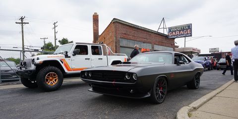 Built for the 2016 SEMA show, the evil-looking Shakedown started out as a 1971 Dodge Challenger. It's been reinvented as a thoroughly modernized, 392 V8-powered street machine.
