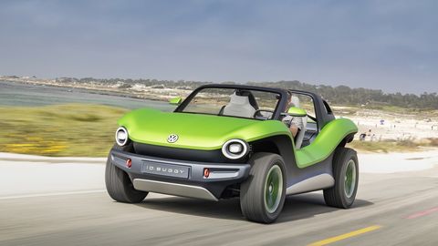 The electric ID Buggy concept shows off the versatility of Wolfsburg's MEB platform.
