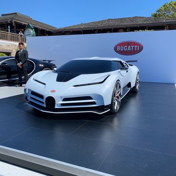 See the Bugatti CentoDieci, a tribute to the EB110&nbsp;based on the Chiron, displayed at The Quail in 2019
