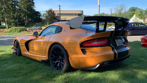 The Motor City Vipers Owners club was out at the Woodward Dream Cruise before breakfast.
