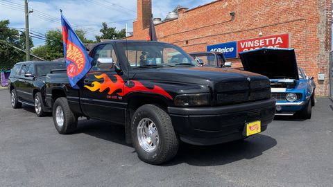 Spotted this 1995 Dodge Ram Big Daddy Don Garlits limited edition parked just off Woodward Avenue&nbsp;during the Dream Cruise. No.&nbsp;55 of 180.

