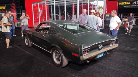 The 1968 Ford Mustang GT from the film "Bullitt" will cross the auction block at Mecum's Kissimmee sale.&nbsp;
