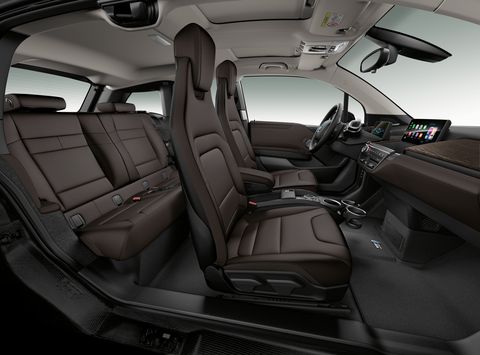 Interior of the&nbsp;2019 BMW i3 Sport.
