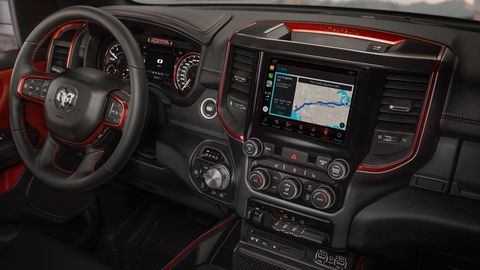 The 2020 Ram 1500 interior options depend on what trim you pick between Tradesman, Rebel, Limited, Laramie and Longhorn.
