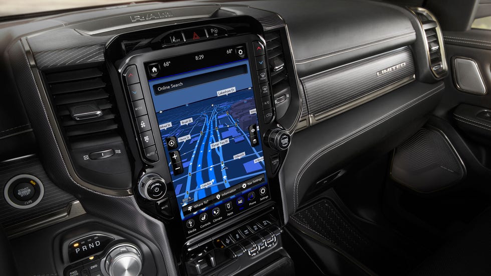 2020 Ram 1500 interior with Rebel, Limited, Laramie and Longhorn