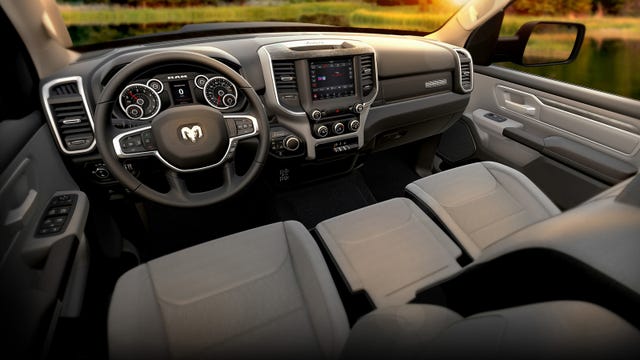 2020 Ram 1500 interior with Rebel, Limited, Laramie and Longhorn