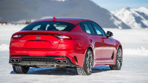 The 2019 Kia Stinger comes with a turbocharged 2.0-liter four making 255 hp.

