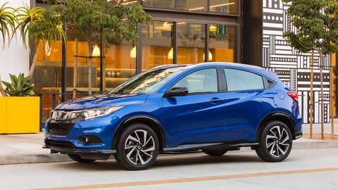 The 2019 Honda HR-V comes with a 1.8-liter four making 141 hp.
