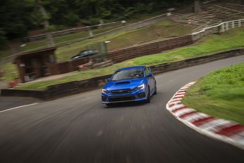 Hill climbs have been run on the Shelsley Walsh course, located in England's Midlands, since 1905. We experienced the historic venue in a fleet of 2019 Subaru WRX STIs -- all told, a good car for a newbie unfamiliar with the deceptively complex hill.
