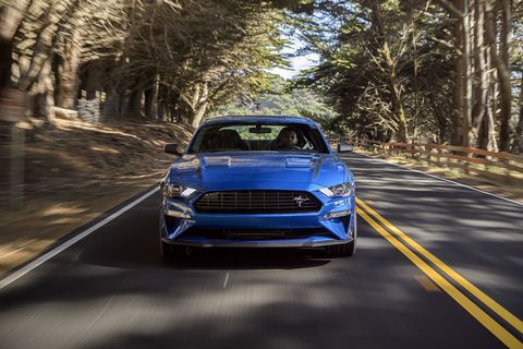 Take a look at the 2020 Ford Mustang High Performance Package coupe powered by a 2.3-liter turbocharged inline-four engine.
