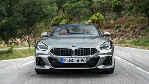 The 2020 BMW Z4 sDrive gets a 382-hp turbocharged I6.
