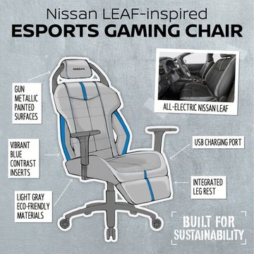Nissan sketched out some gaming chairs for National Video Games Day

