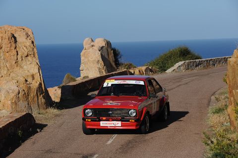 Francois Foulon&nbsp;took advantage of spins and mechanical troubles of several cars ahead of him to drive this Ford Escort Mk2 RS 1800 to overall victory in Corsica, with a real Corsican co-driver - Sebatiee&nbsp;Mattei&nbsp;navigating.
