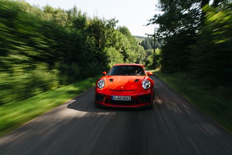 The objective of the trip was simple: Experience the Porsche 911 Speedster, GT3 and GT2 RS on the roads between Stuttgart and Spa -- and figure out if technology developed for the racetrack can make for a better driver's car.
