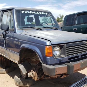 Nearly identical to the Mitsubishi Montero, the Raider has become an extremely rare junkyard find.
