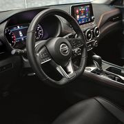 The 2020 Sentra gets Nissan's flat-bottomed steering wheel.
