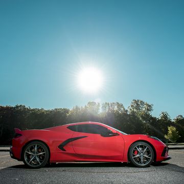 Even the rising sun is impressed with the profile of the 2020 Chevrolet Corvette.
