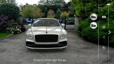 The Bentley Flying Spur AR Visualizer puts a computer-generated Bentley in your driveway or at your desk
