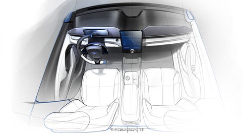 21 Ford Mustang Mach E Design Sketches 21 Ford Mustang Mach E Design Sketches