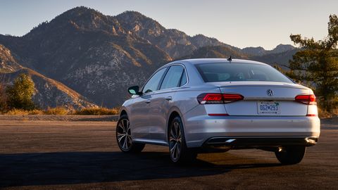 The 2020 Volkswagen Passat gets a little worse mileage than its competitors.
