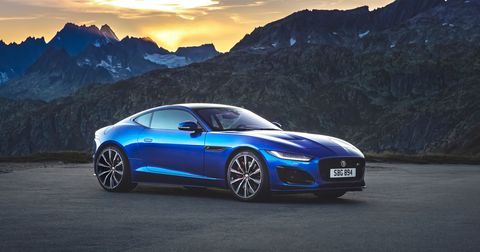 The 2021 Jaguar F-Type R model is shown here.
