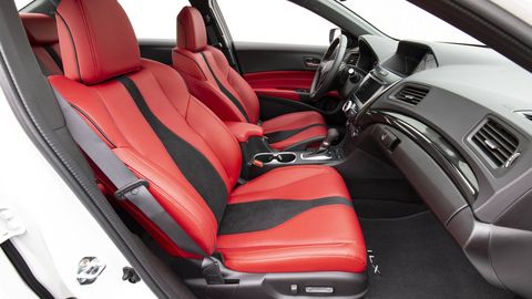 The Acura ILX A-Spec finally gets an optional red interior for 2019.
