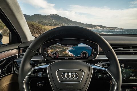 Inside the 2019 Audi A8 luxury sedan