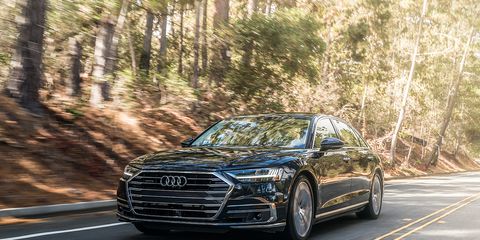 The redesigned 2019 Audi A8 luxury sedan