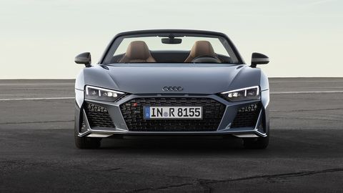The Audi R8 Coupe and Spyder get updated looks and a bump in power for 2019.