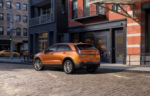 Cadillac goes downsize with the launch of the all-new compact XT4 SUV, the division's first compact SUV. It's powered by an all-new 237-hp 2.0-liter turbocharged four-cylinder mated to a nine-speed automatic driving your choice of the front, or all four wheels. Pricing starts at $35,790.